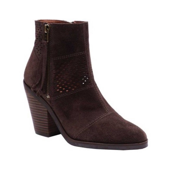 Lucky Brand Shoes - Lucky Brand Java Ramses Suede Ankle Bootie Leather